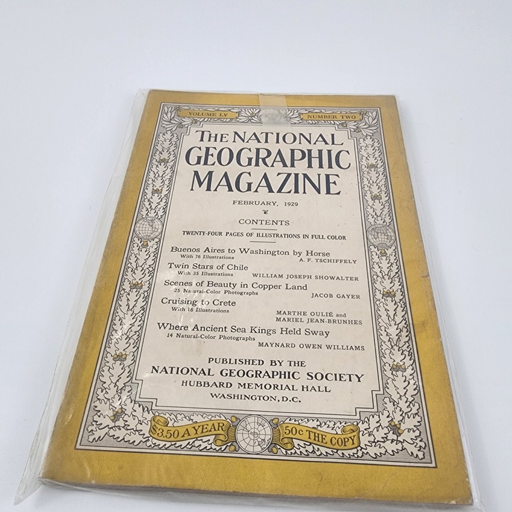National‎ Geographic Magazine  February 1929 No  Insert